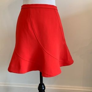 JCrew Flutter Skirt, Size 2, Above The Knee, Lined, Back Zipper